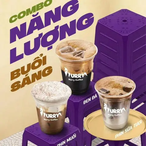 Hình ảnh Cà phê kem dẻo Hurry - Hậu Giang