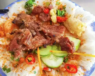 Hình ảnh Bánh hỏi thịt nướng