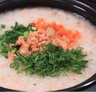 Hình ảnh Cháo cá hồi
