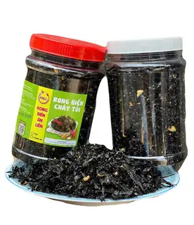 Hình ảnh Rong biển cháy tỏi vị cay