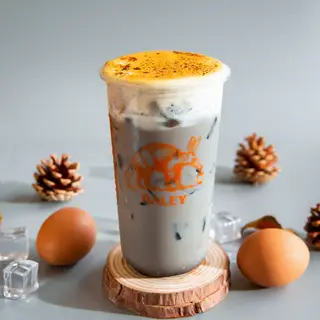 Hình ảnh Trà sữa mun trứng nướng