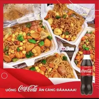 Hình ảnh Combo mì trộn thập cẩm - Coca