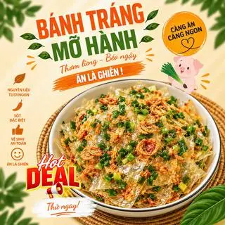 Hình ảnh Bánh tráng mỡ hành
