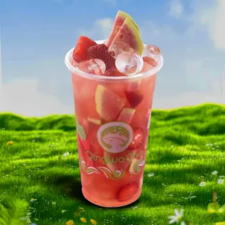 Hình ảnh Trà ổi hồng dâu tây - size L 700ml