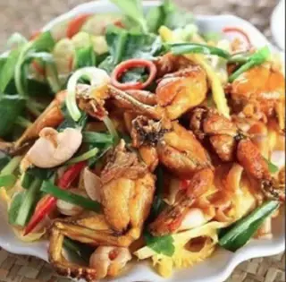 Hình ảnh Ếch xào măng
