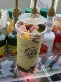 Hình ảnh Trà sữa Thái xanh (Topping nhà làm)
