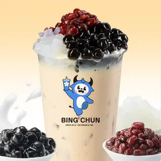 Hình ảnh Trà sữa full topping 500ml