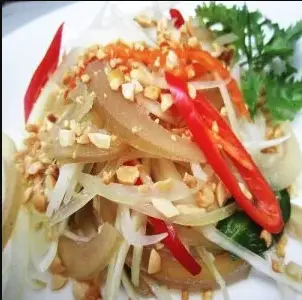 Hình ảnh GỎI BAO TỬ CÁ CHẼM - DA CÁ(chiên giòn)- MỰC TẨM 
