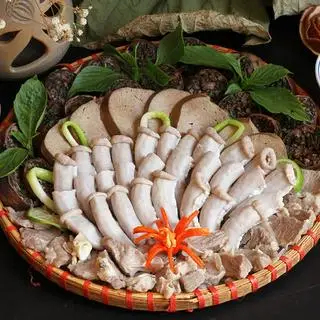 Hình ảnh Lòng heo hấp hành - đĩa lớn