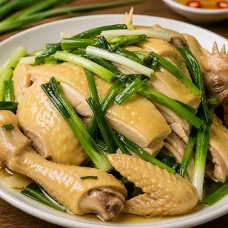 Hình ảnh 1 con gà hấp hành