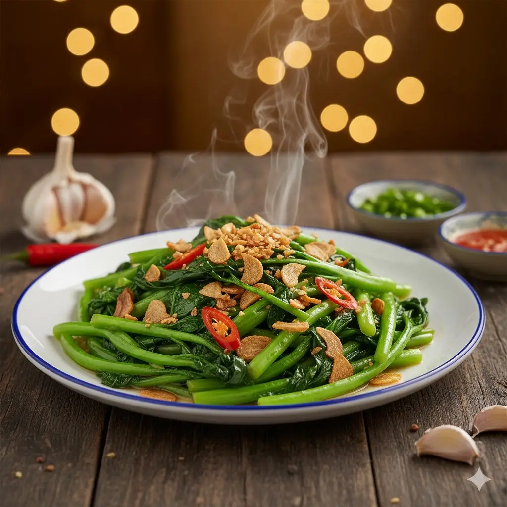Hình ảnh Cải ngồng xào tỏi