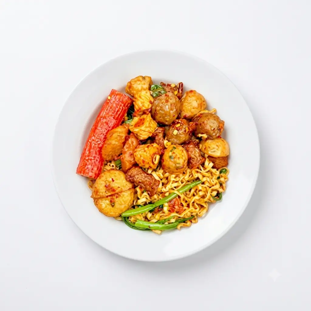 Hình ảnh Mì trộn Indo topping thập cẩm