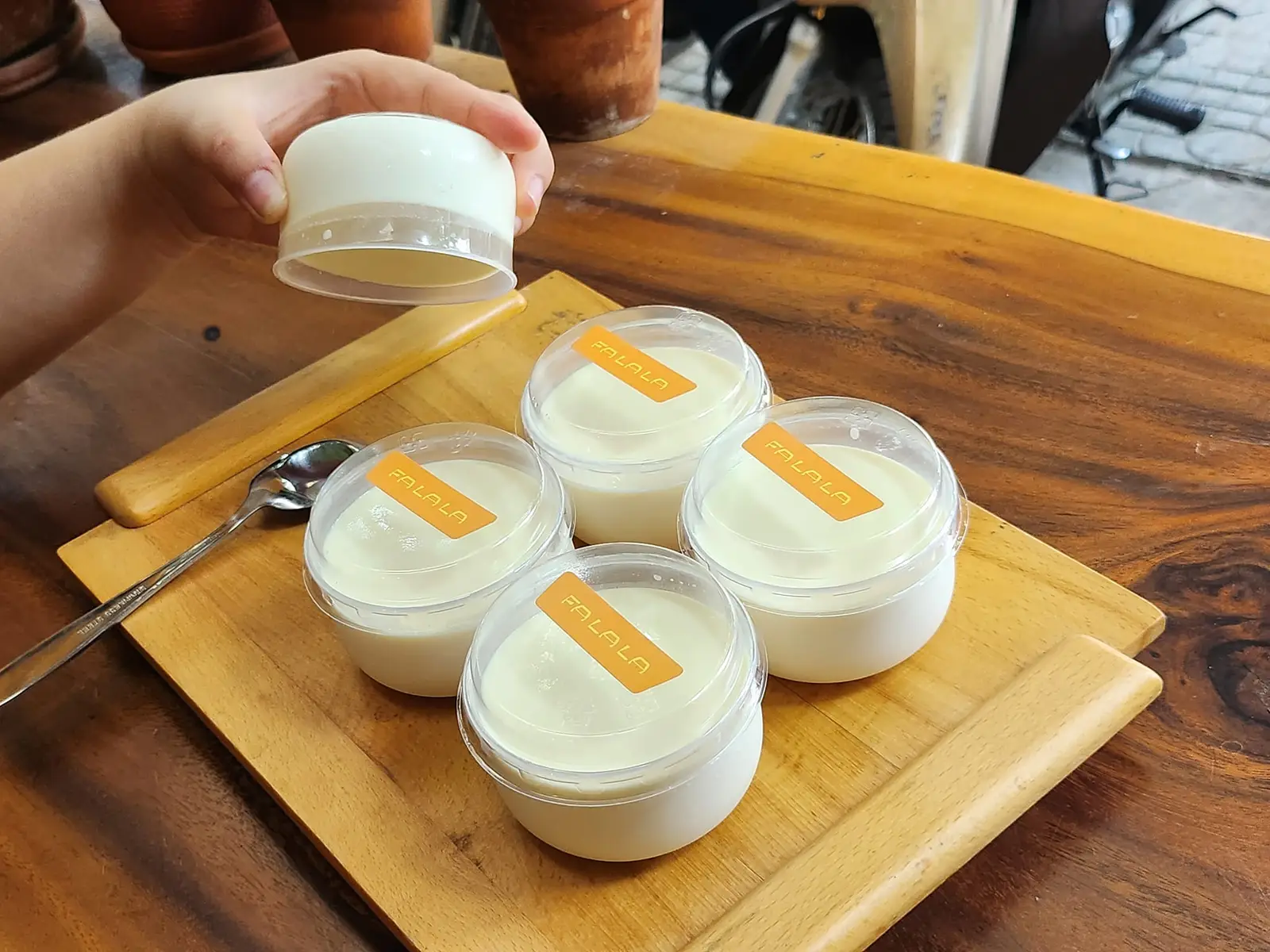 Hình ảnh [Set 2 hũ] Sữa chua phô mai[mix 2 loại cheese](120ml/hũ)