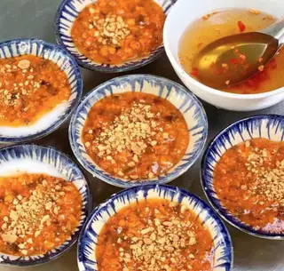 Hình ảnh Combo 5 bánh bèo sốt thịt - trà tắc