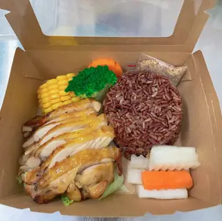 Hình ảnh Combo 2 Cơm gạo lứt gà BBQ xốt teriyaki