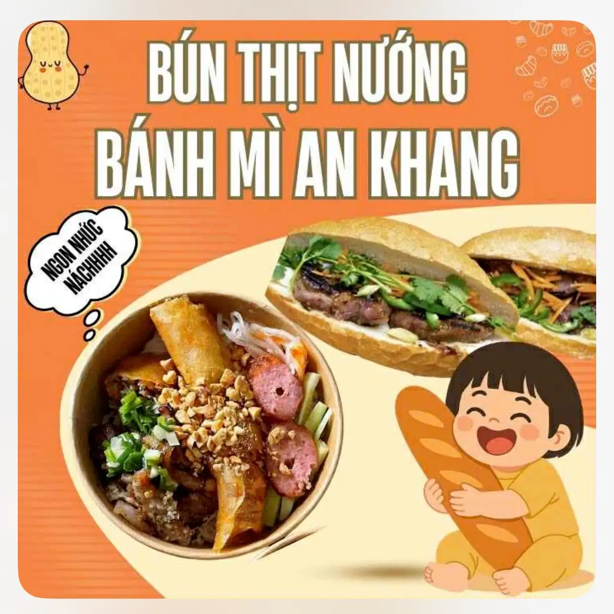 Hình ảnh Bún Thịt Nướng & Bánh Mì An Khang - Nguyễn Xí