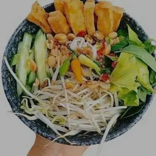 Hình ảnh Bún tàu hũ chiên - chả giò chay