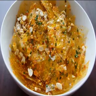Hình ảnh Bánh tráng muối tỏi (ăn chay được)