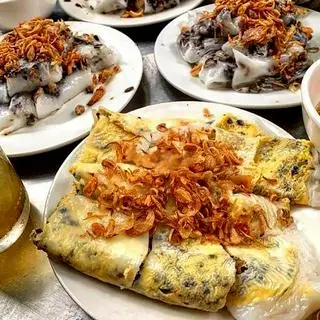 Hình ảnh Bánh cuốn trứng kèm chả
