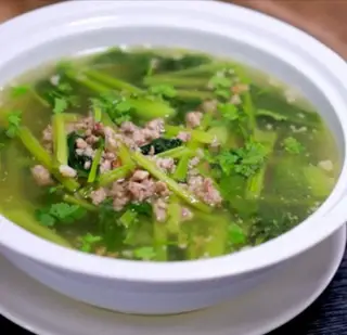 Hình ảnh Canh cải ngọt thịt bằm