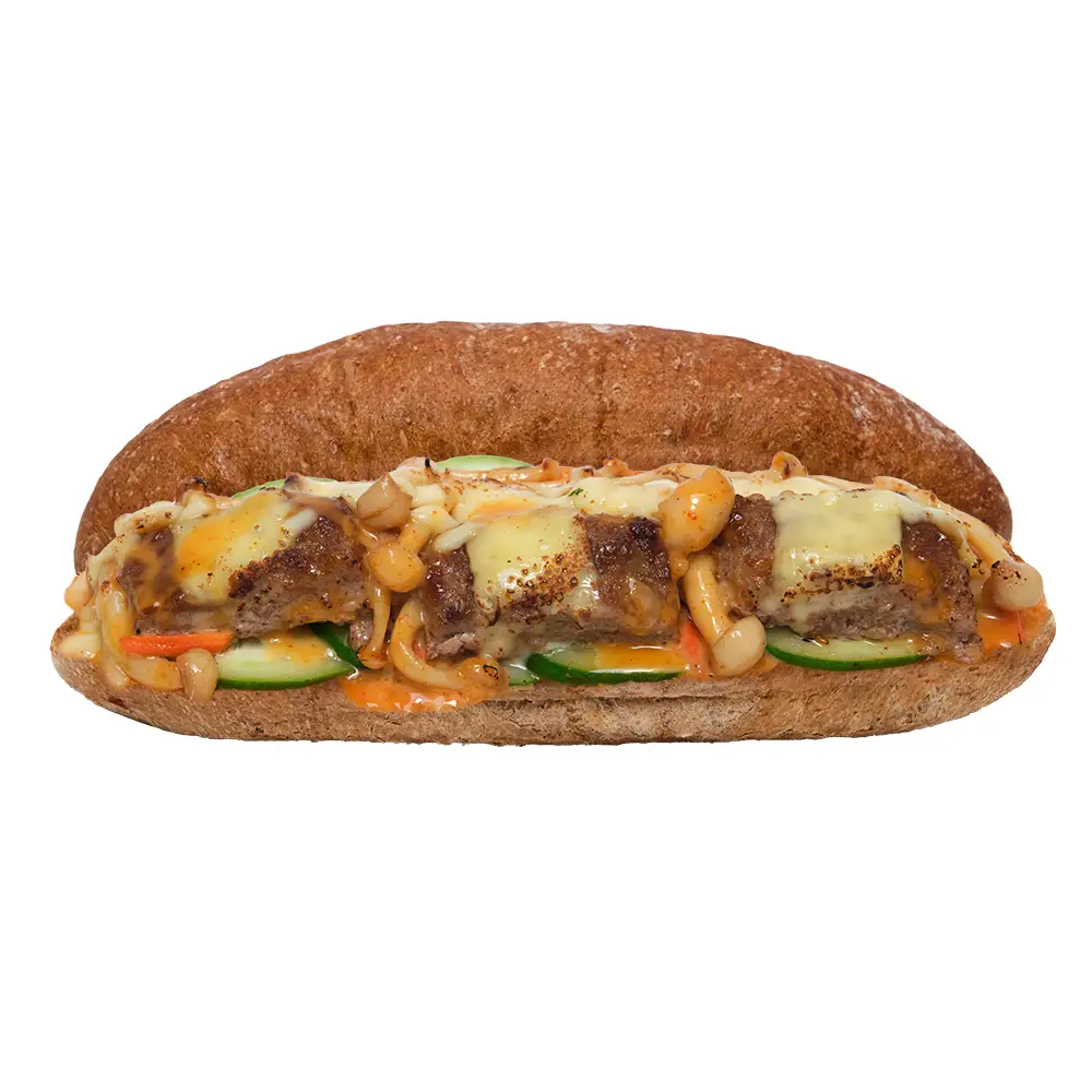 Hình ảnh Bánh mì bò nướng pho-mai - vỏ nâu men tự nhiên