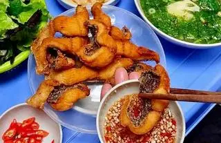 Hình ảnh Bún cá chấm chiên giòn