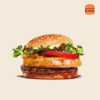 Hình ảnh Burger Bò Nướng Tôm Giòn cỡ vừa