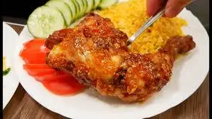 Hình ảnh Cơm tấm đùi gà tỏi rim mắm