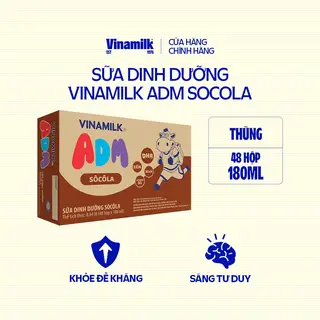 Hình ảnh Thùng 48 Hộp Sữa dinh dưỡng Vinamilk ADM Socola 180ml_04CC15_THUNG