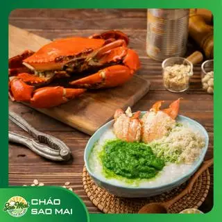 Hình ảnh Cháo cua biển sốt phô mai trứng