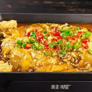Hình ảnh Cá chẽm nướng đậu hũ sốt tỏi