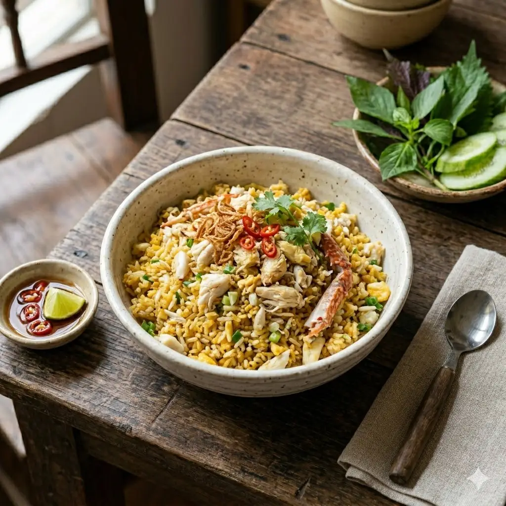 Hình ảnh Cơm chiên khô cá cơm 