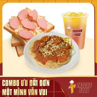 Hình ảnh 1 Mì Ý phủ phô mai - 1 sandwich phô mai xúc xích - 1 đồ uống tùy chọn