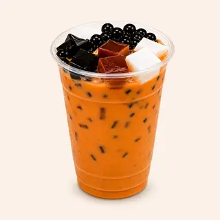 Hình ảnh Trà sữa Thái đỏ full topping