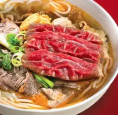 Hình ảnh Bún bò tái bắp