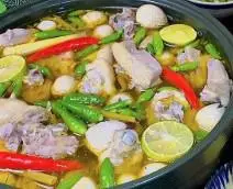 Hình ảnh Gà tre nấu chanh ớt