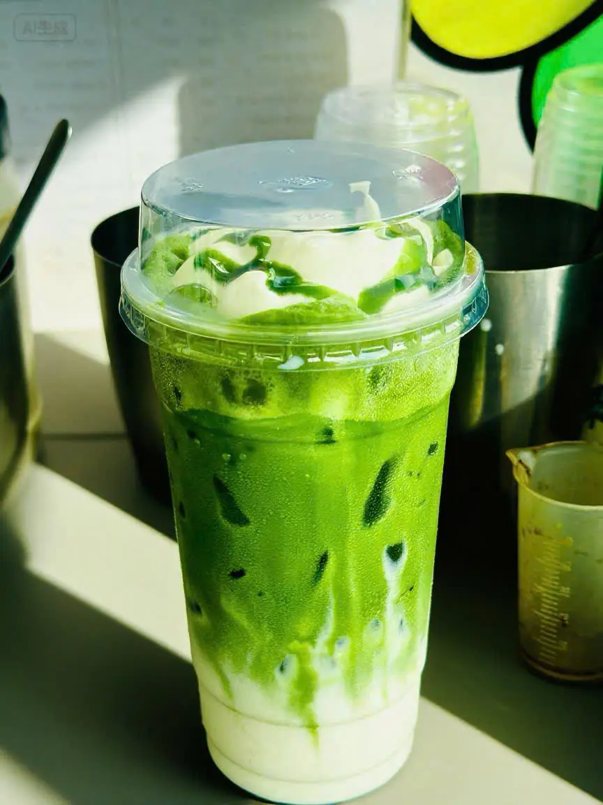 Hình ảnh Matcha Latte Kem Muối Size 650ml