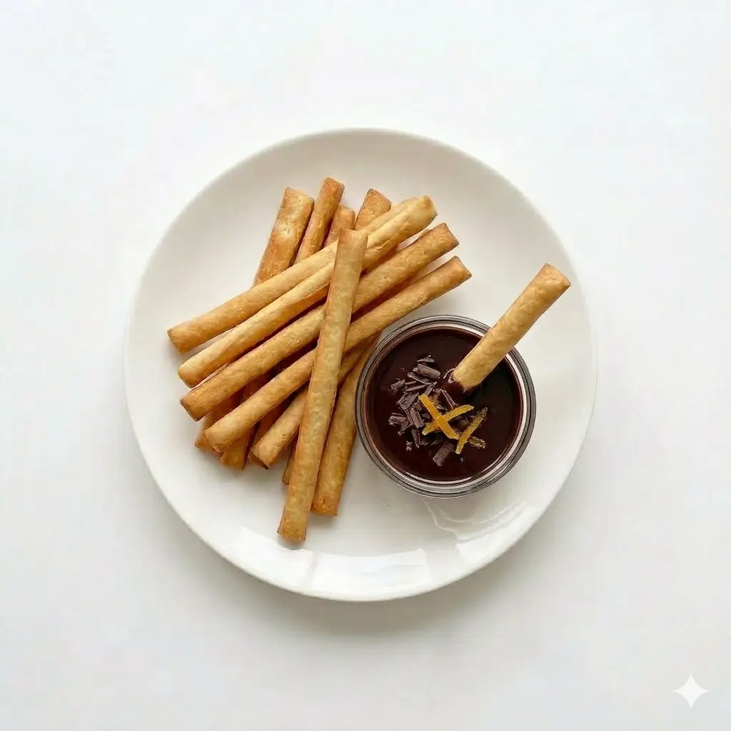 Hình ảnh Bánh que chấm vị socola