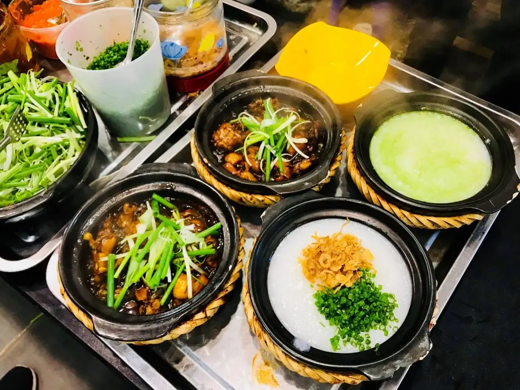 Hình ảnh Cháo Hành - Ếch Singapore 