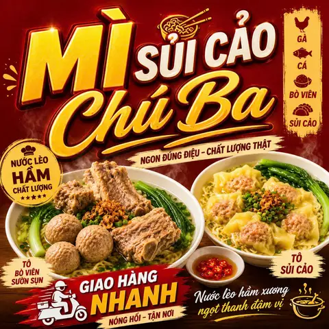 Hình ảnh Mì Sủi Cảo Chú Ba - Chung Cư Phạm Thế Hiển