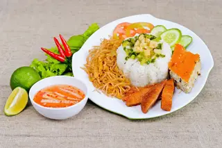 Hình ảnh Cơm tấm chay - vegetarian broken rice