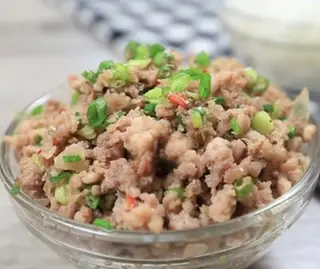 Hình ảnh Thịt băm phi hành sả