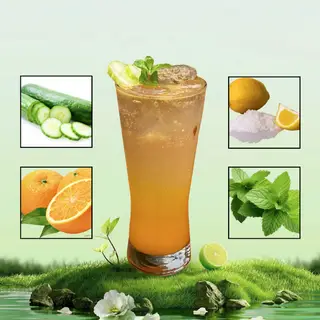 Hình ảnh Cam dưa leo bạc hà chanh muối