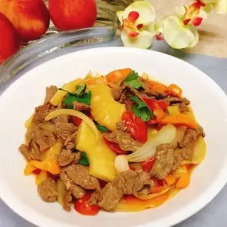 Hình ảnh Cơm bò xào chua ngọt