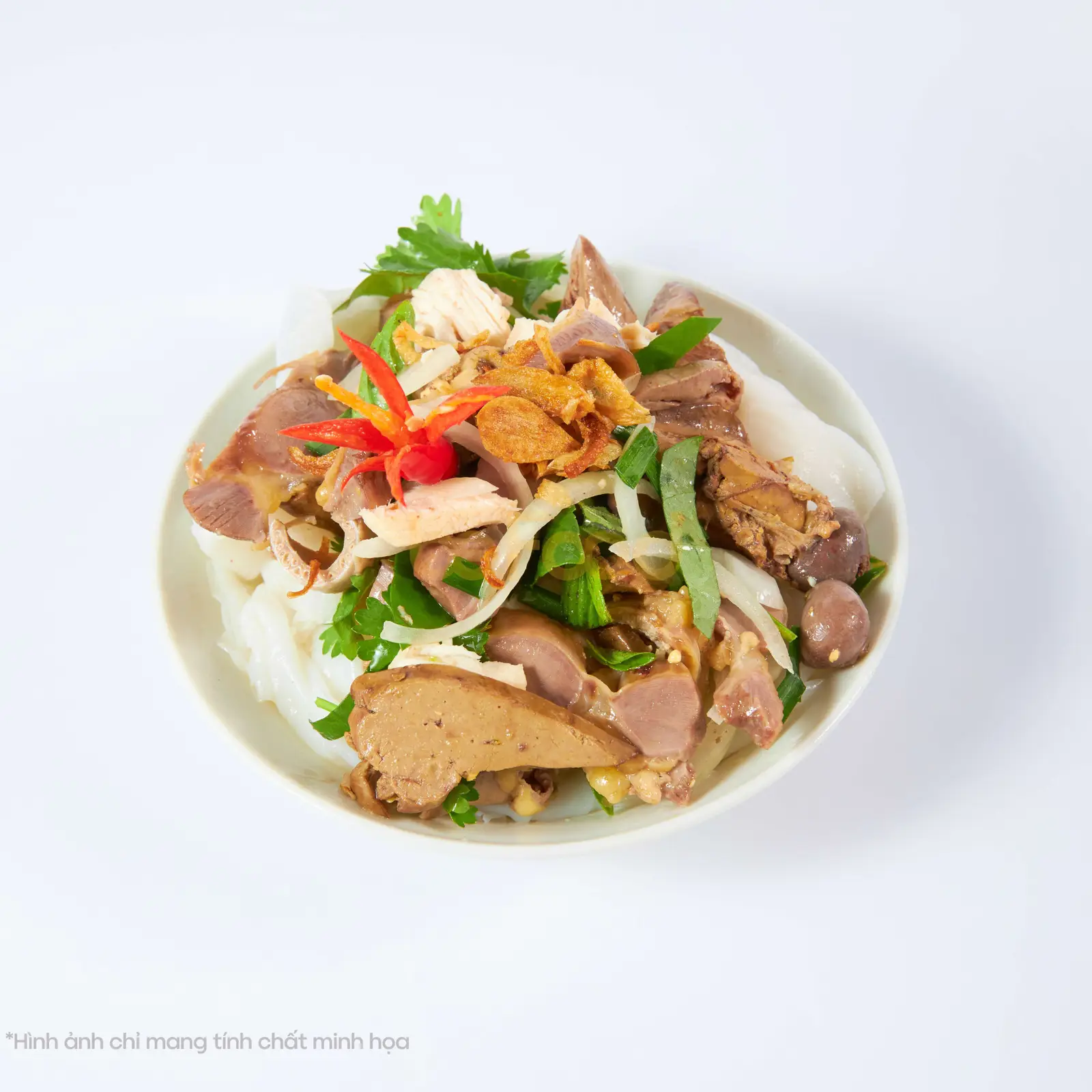 Hình ảnh Bánh Ướt Lòng Gà (Mề, Gan)