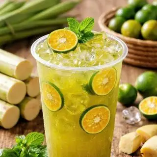 Hình ảnh Nước mía truyền thống có tắc - ly 750ml