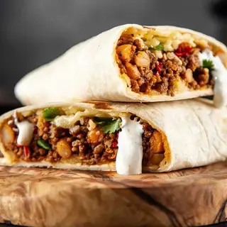 Hình ảnh Burrito bò bằm nướng bbq
