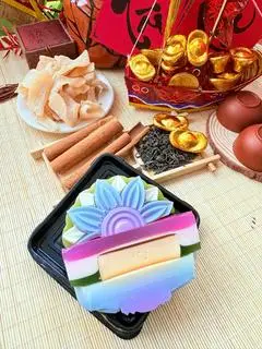 Hình ảnh Rau câu nhân flan phô mai