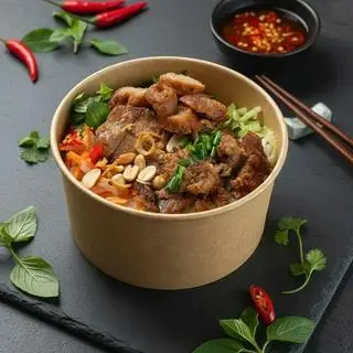Hình ảnh Bún thịt nướng - nem nướng
