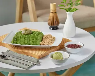 Hình ảnh Bingsu bún matcha - matcha silk bingsu